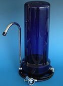 Countertop Water Filter - Single Filter element in Blue